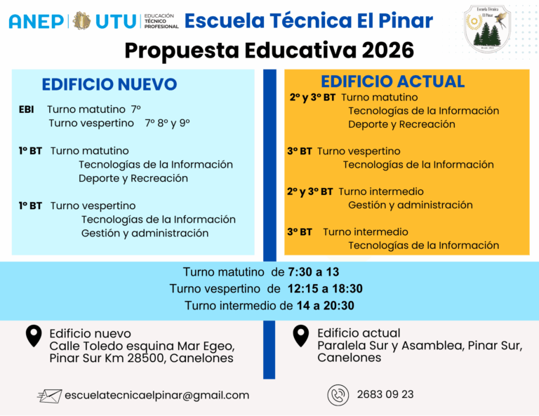 Propuesta educativa 2026